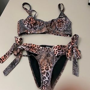 ASOS womens snake print bikini brand new